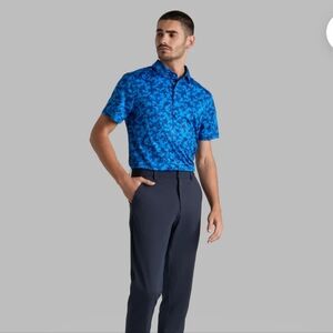 G/Fore Mens MAPPED ICON CAMO TECH JERSEY POLO LISBON XxL New